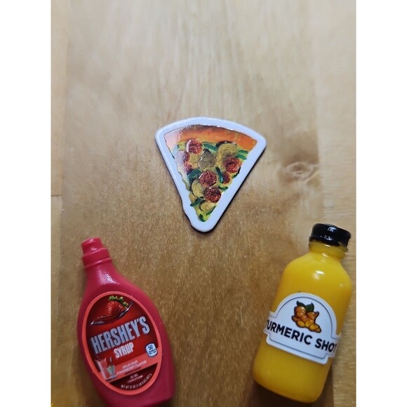 ZURU Mini Brands Mini-minis Fill The Fridge Common Lot Of 7, W/Pizza Magnet - Picture 12 of 16
